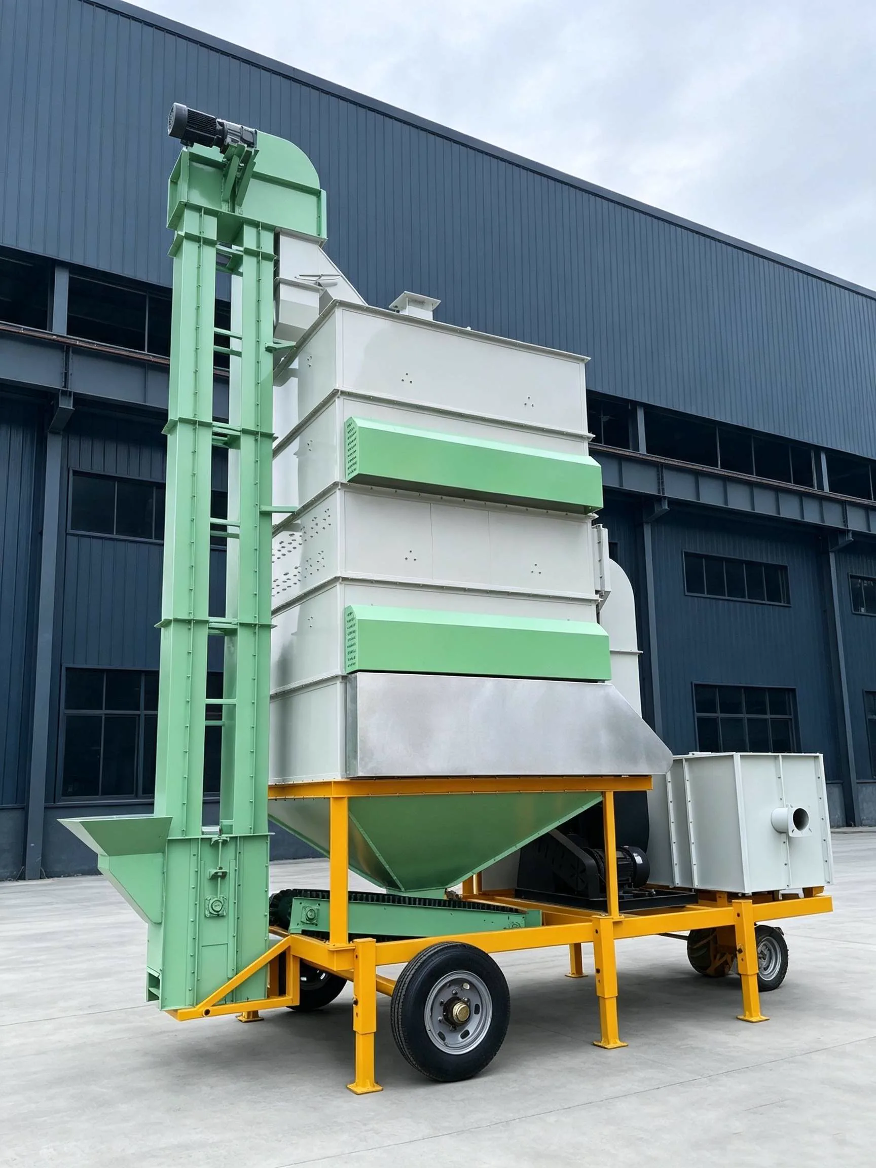 5HP-10移动式谷物干燥机整机侧面实拍